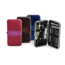 Load image into Gallery viewer, Stainless Steel Nail Tools Brown Leather