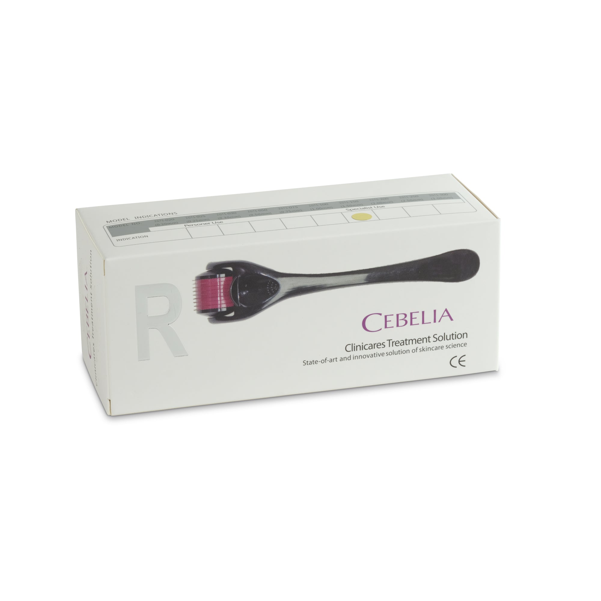 CEBELIA Derma Roller –  ابر فولاذ، 0.25 ملم