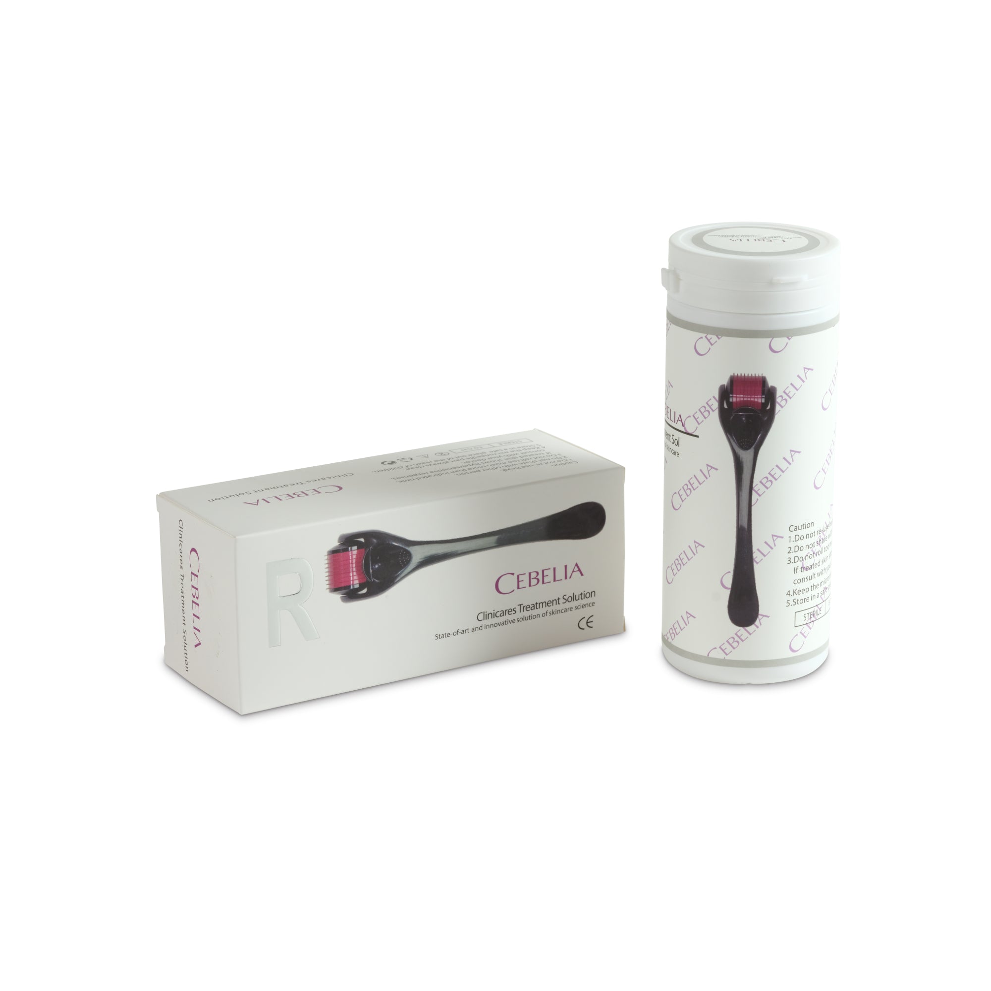  CEBELIA Derma Roller –  ابر فولاذ، 0.5 ملم