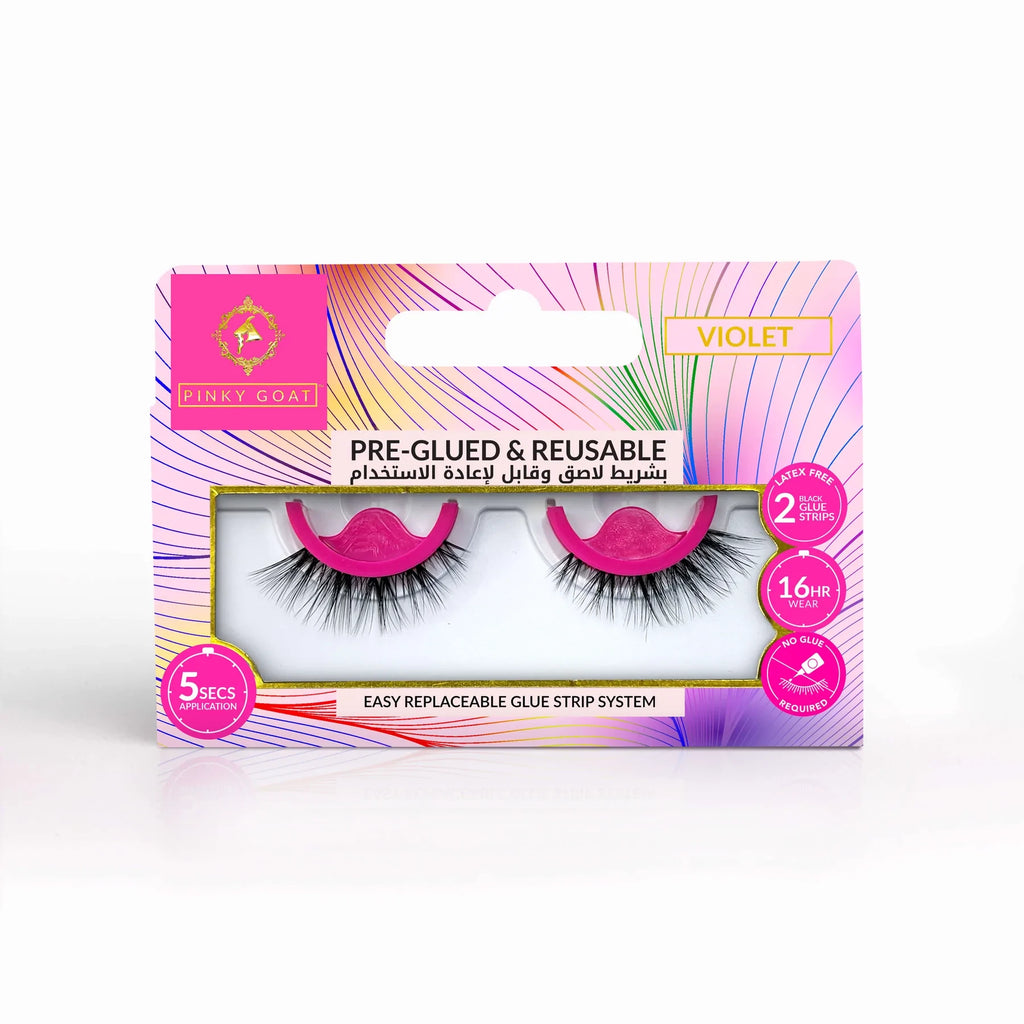 VIOLET - Pinky Goat Lashes