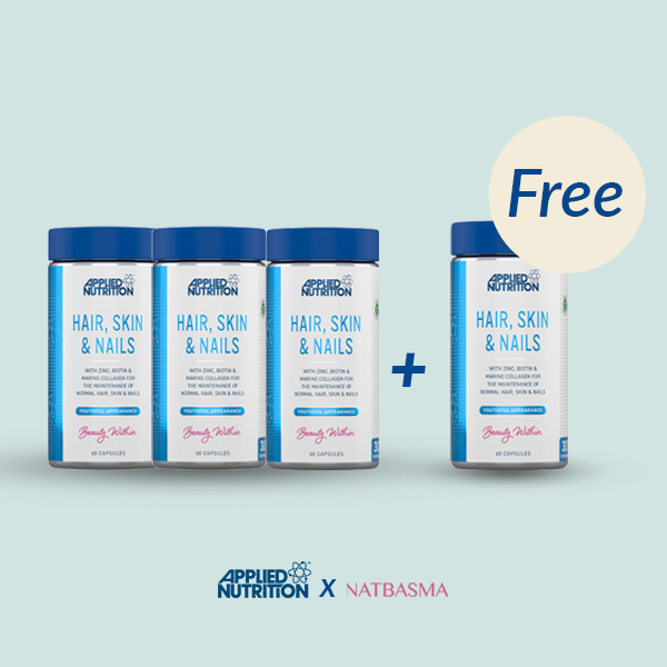 Offer-BUY 3 GET 1 FREE - Hair, Skin & Nails | 60 Capsules